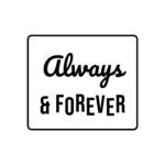 Always & FOREVER — hand-lettered SVG cut file