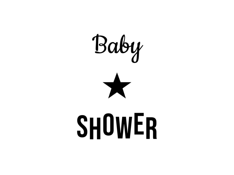 Baby SHOWER — hand-lettered SVG cut file