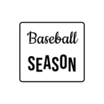 Baseball SEASON — hand-lettered SVG cut file