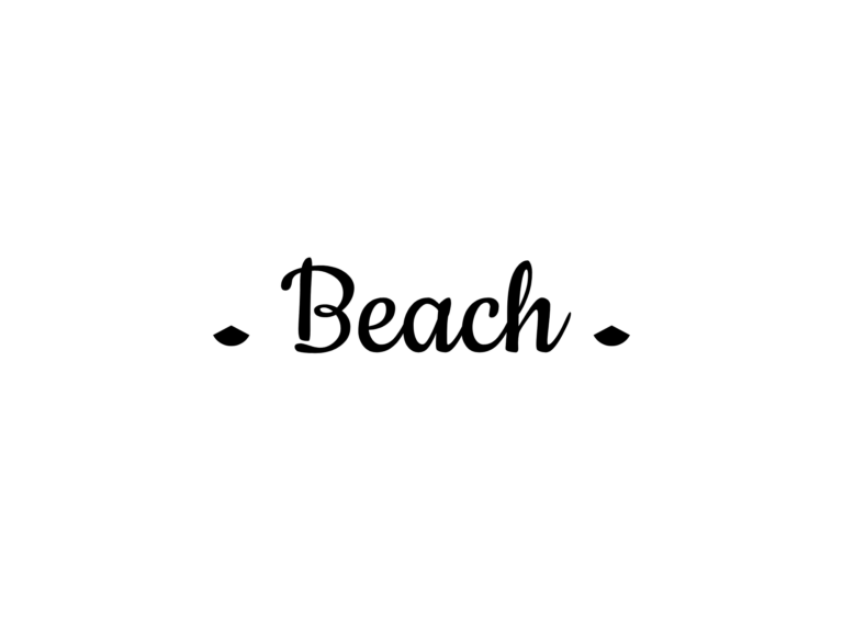 Beach DAYS — hand-lettered SVG cut file