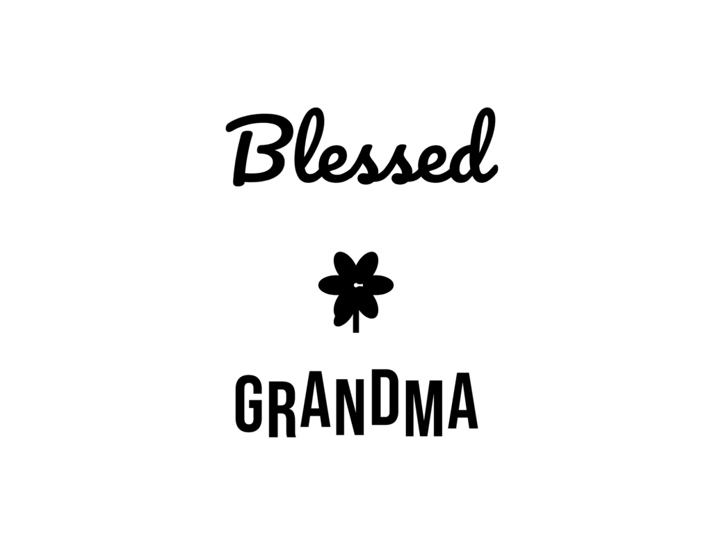 Blessed GRANDMA — hand-lettered SVG cut file