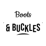 Boots & BUCKLES — hand-lettered SVG cut file