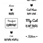 Cat Mom SVG Bundle – 10 hand-lettered SVG cut files for Cricut and Silhouette