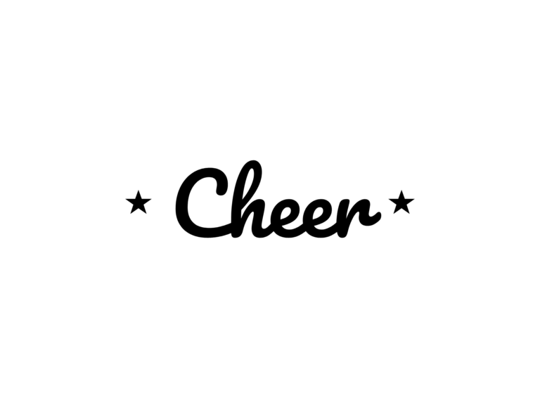 Cheer LOUD — hand-lettered SVG cut file