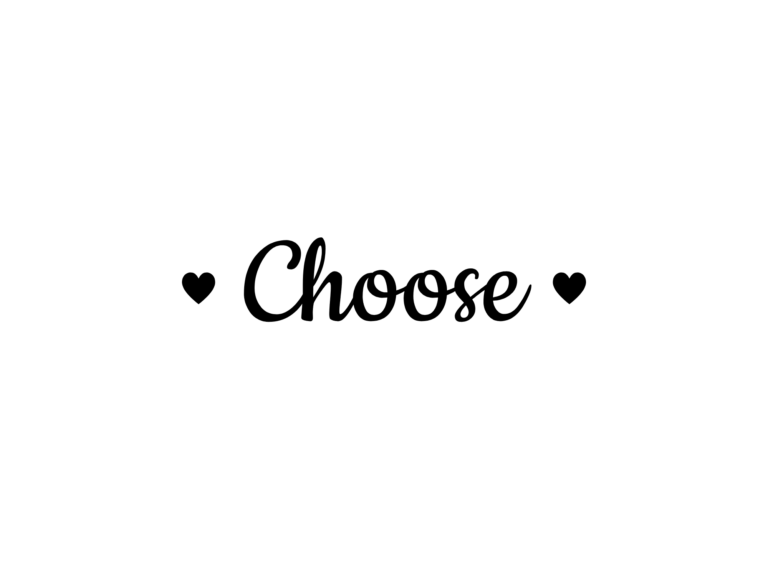 Choose JOY — hand-lettered SVG cut file