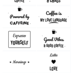 Coffee Lover SVG Bundle – 10 hand-lettered SVG cut files for Cricut and Silhouette