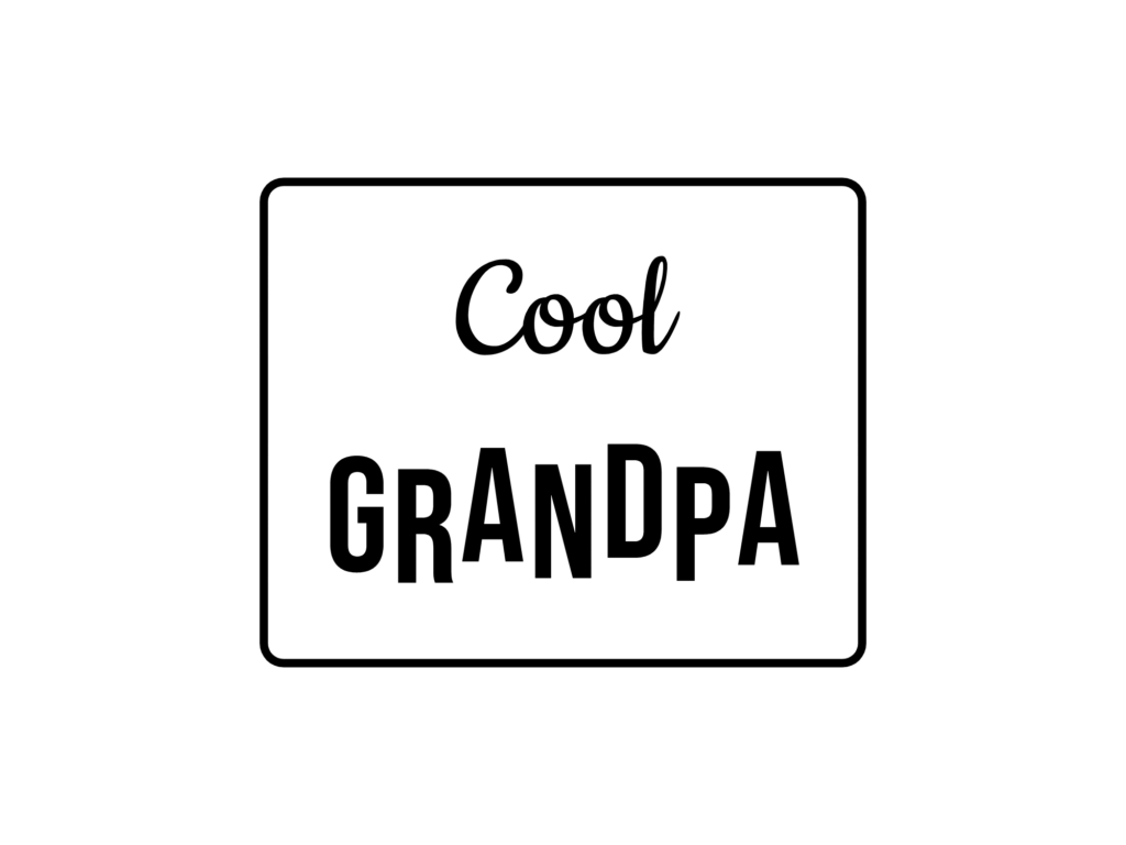Cool GRANDPA — hand-lettered SVG cut file