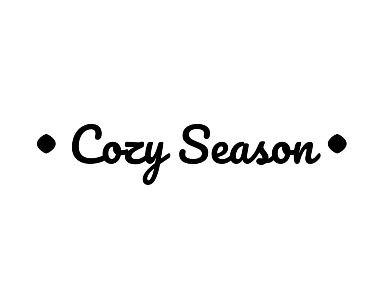 Cozy Season — hand-lettered SVG cut file
