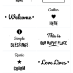 Farmhouse Home SVG Bundle – 10 hand-lettered SVG cut files for Cricut and Silhouette