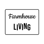 Farmhouse LIVING — hand-lettered SVG cut file