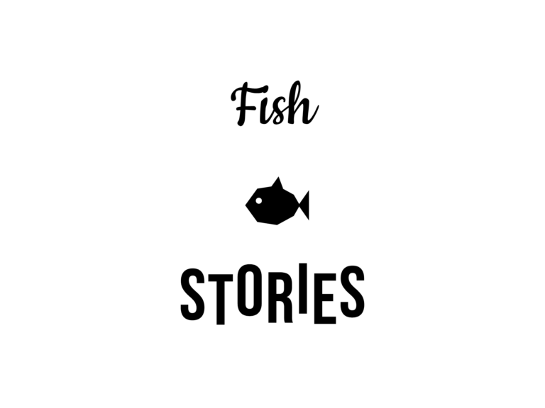 Fish STORIES — hand-lettered SVG cut file