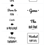 Fishing Life SVG Bundle – 10 hand-lettered SVG cut files for Cricut and Silhouette