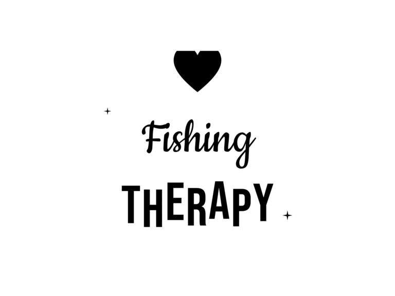 Fishing THERAPY — hand-lettered SVG cut file