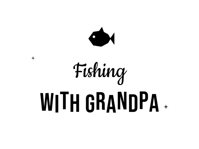 Fishing WITH GRANDPA — hand-lettered SVG cut file