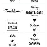 Football Game Day SVG Bundle – 10 hand-lettered SVG cut files for Cricut and Silhouette