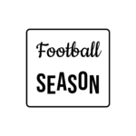 Football SEASON — hand-lettered SVG cut file