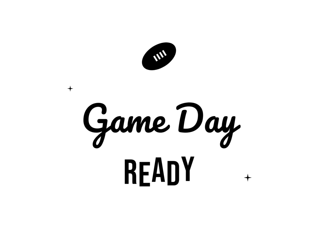Game Day READY — hand-lettered SVG cut file