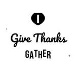 Give Thanks GATHER — hand-lettered SVG cut file