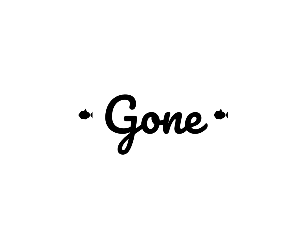 Gone FISHING — hand-lettered SVG cut file