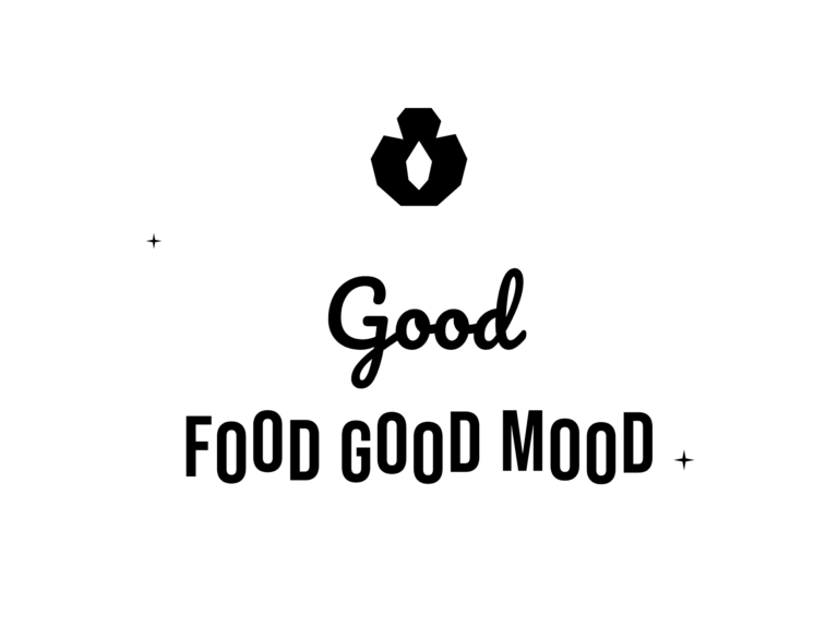 Good FOOD GOOD MOOD — hand-lettered SVG cut file