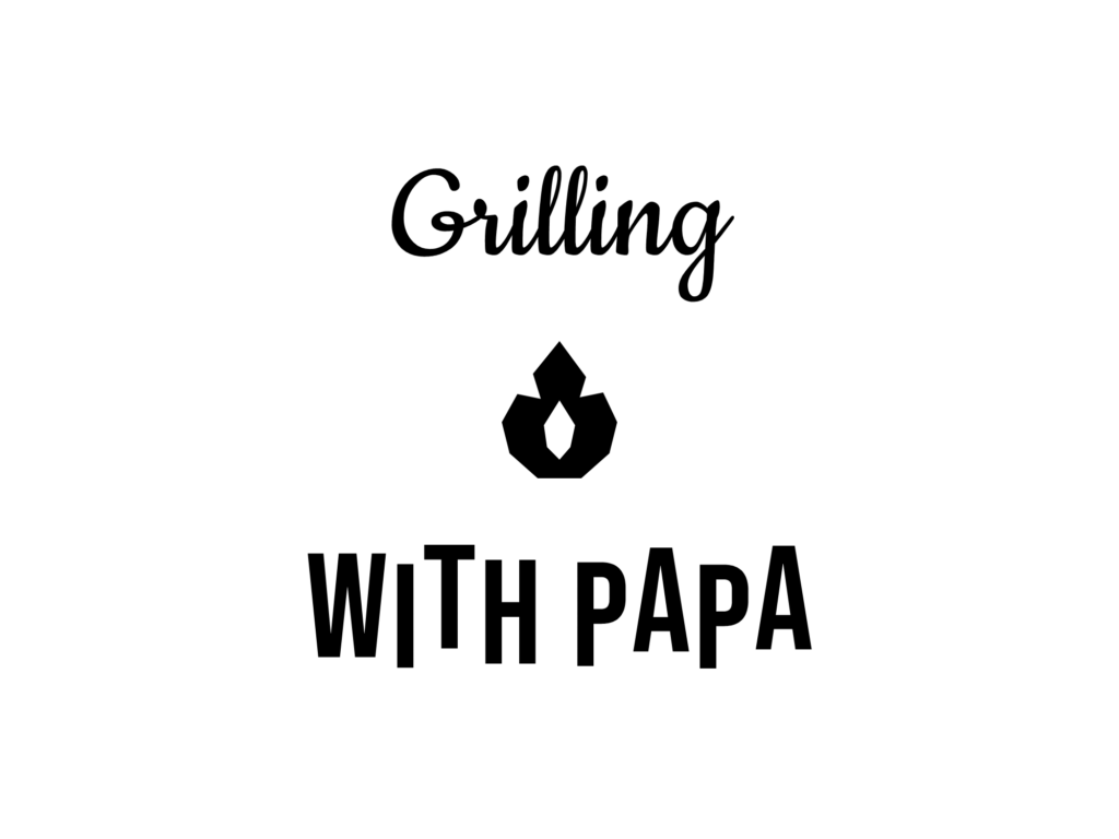 Grilling WITH PAPA — hand-lettered SVG cut file