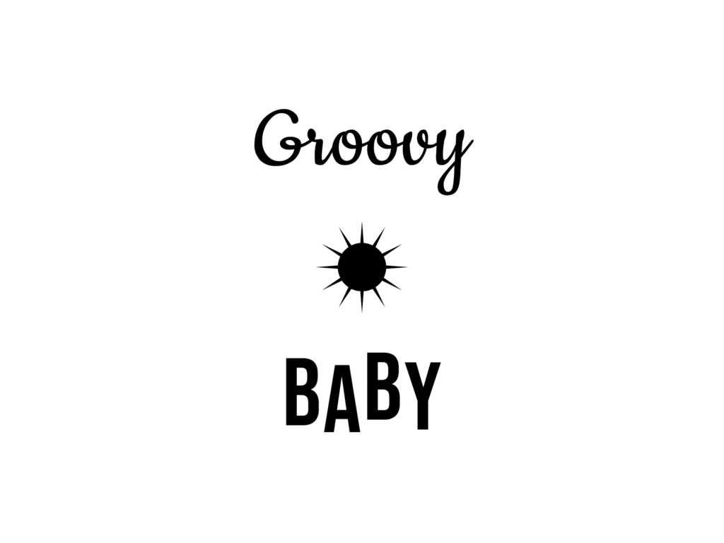 Groovy BABY — hand-lettered SVG cut file
