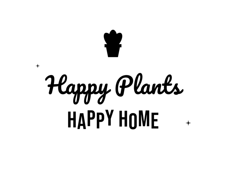 Happy Plants HAPPY HOME — hand-lettered SVG cut file