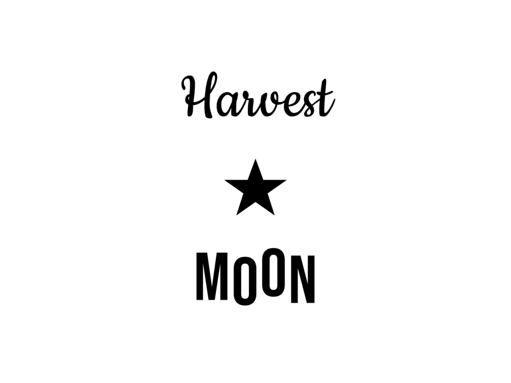 Harvest MOON — hand-lettered SVG cut file