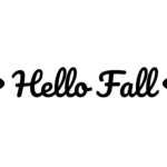 Hello Fall — hand-lettered SVG cut file
