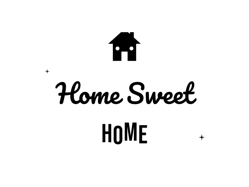 Home Sweet HOME — hand-lettered SVG cut file
