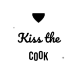 Kiss the COOK — hand-lettered SVG cut file