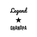 Legend GRANDPA — hand-lettered SVG cut file