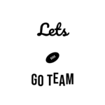 Lets GO TEAM — hand-lettered SVG cut file