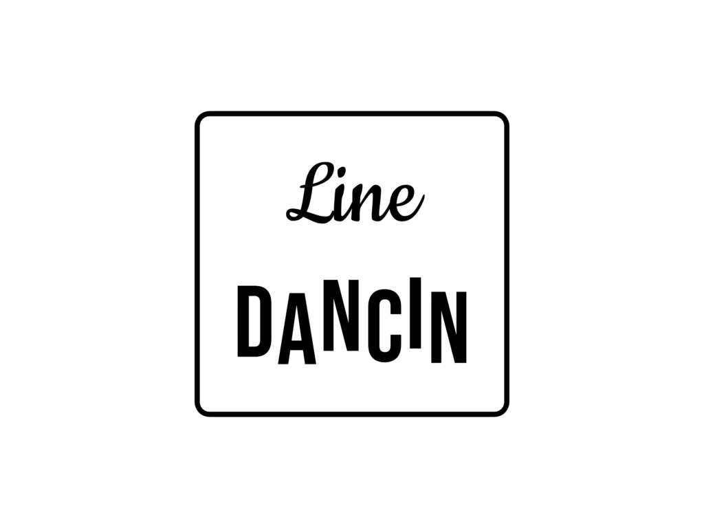 Line DANCIN — hand-lettered SVG cut file