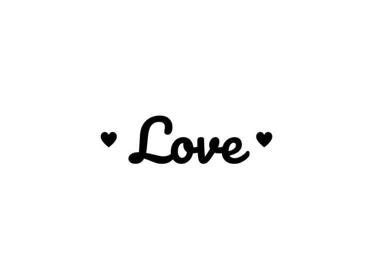 Love WINS — hand-lettered SVG cut file