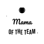 Mama OF THE TEAM — hand-lettered SVG cut file