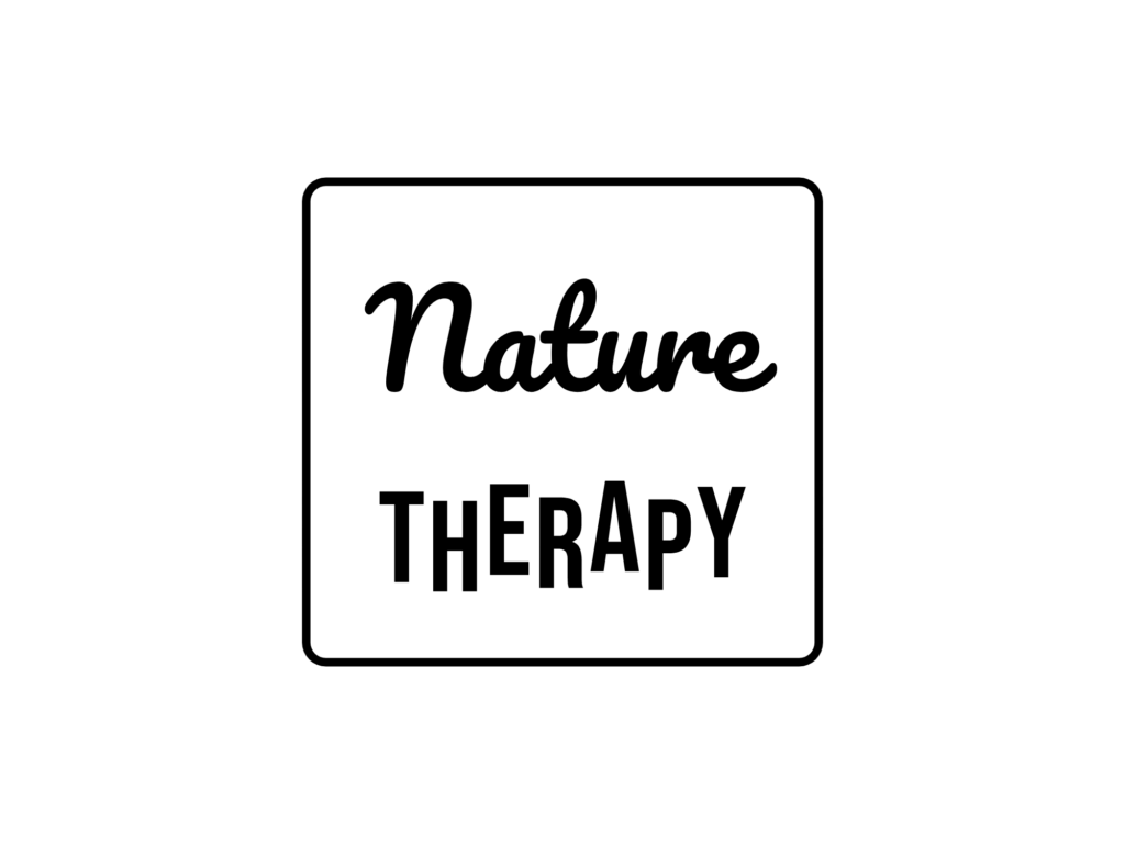Nature THERAPY — hand-lettered SVG cut file