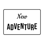 New ADVENTURE — hand-lettered SVG cut file