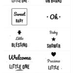 New Baby SVG Bundle – 10 hand-lettered SVG cut files for Cricut and Silhouette