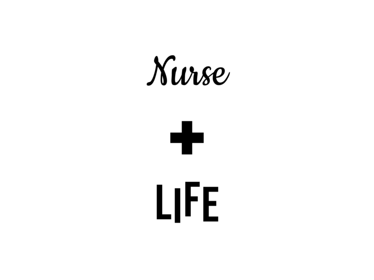 Nurse LIFE — hand-lettered SVG cut file