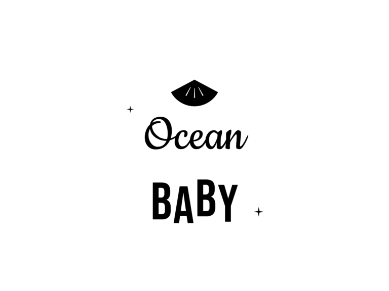 Ocean BABY — hand-lettered SVG cut file