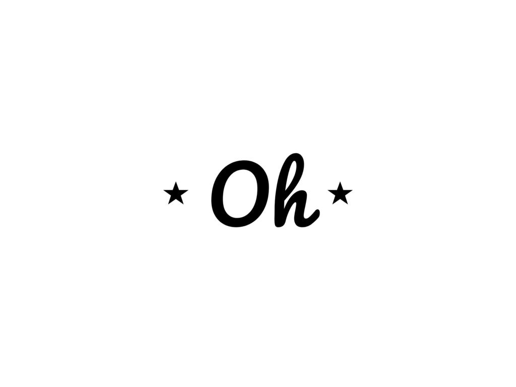 Oh BABY — hand-lettered SVG cut file