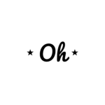 Oh BABY — hand-lettered SVG cut file