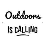 Outdoors IS CALLING — hand-lettered SVG cut file
