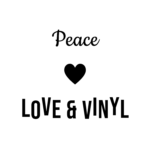 Peace LOVE & VINYL — hand-lettered SVG cut file