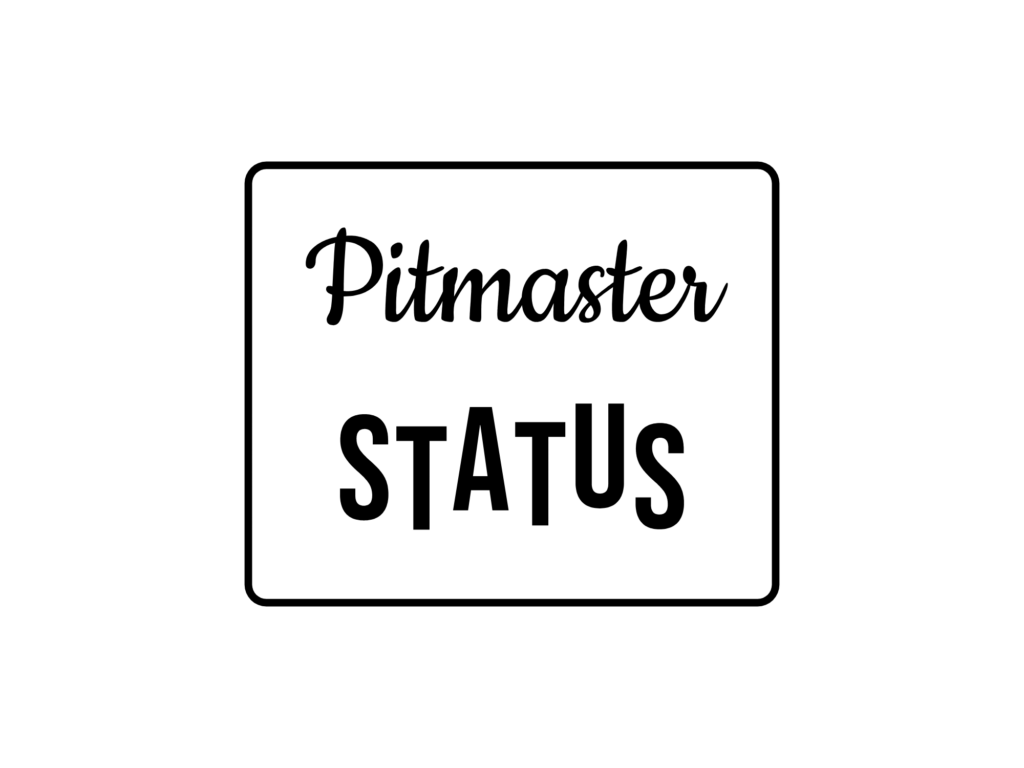 Pitmaster STATUS — hand-lettered SVG cut file