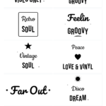 Retro & Vintage SVG Bundle – 10 hand-lettered SVG cut files for Cricut and Silhouette
