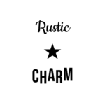 Rustic CHARM — hand-lettered SVG cut file