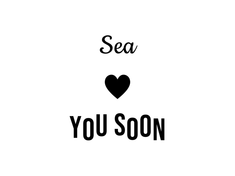 Sea YOU SOON — hand-lettered SVG cut file