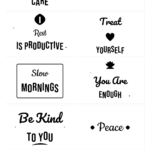 Self Care SVG Bundle – 10 hand-lettered SVG cut files for Cricut and Silhouette